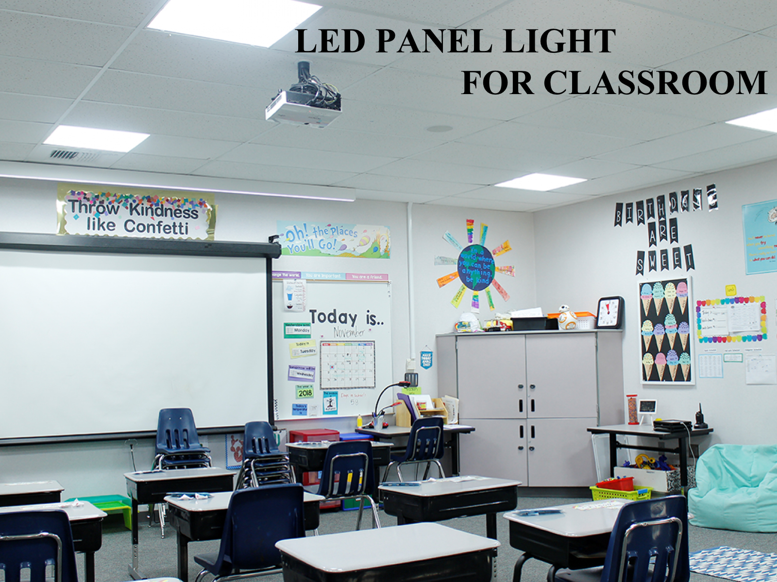 Anforderungen an Beleuchtung, Leistung, Farbtemperatur und Installationsspezifikationen von LED-Lampen für Klassenzimmer